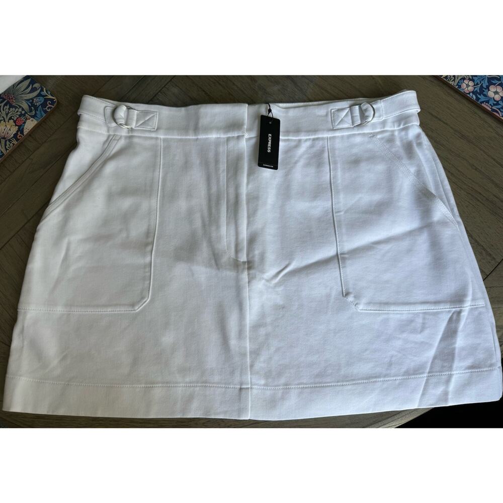 Express Women’s White Skirt Stretch Summer Beach Resort Size XL New
